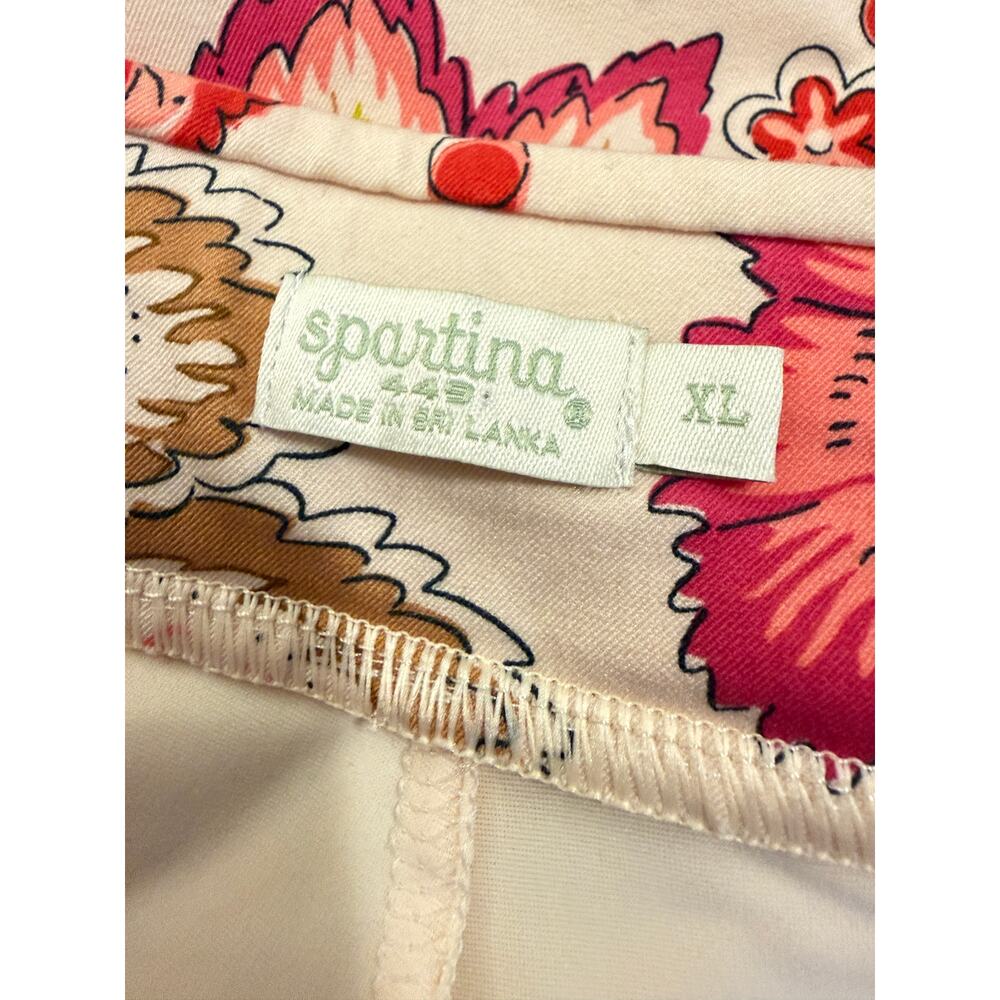 Spartina 449 Floral Skort Women’s XL Pink Green Botanical Resort Golf - Picture 3 of 9